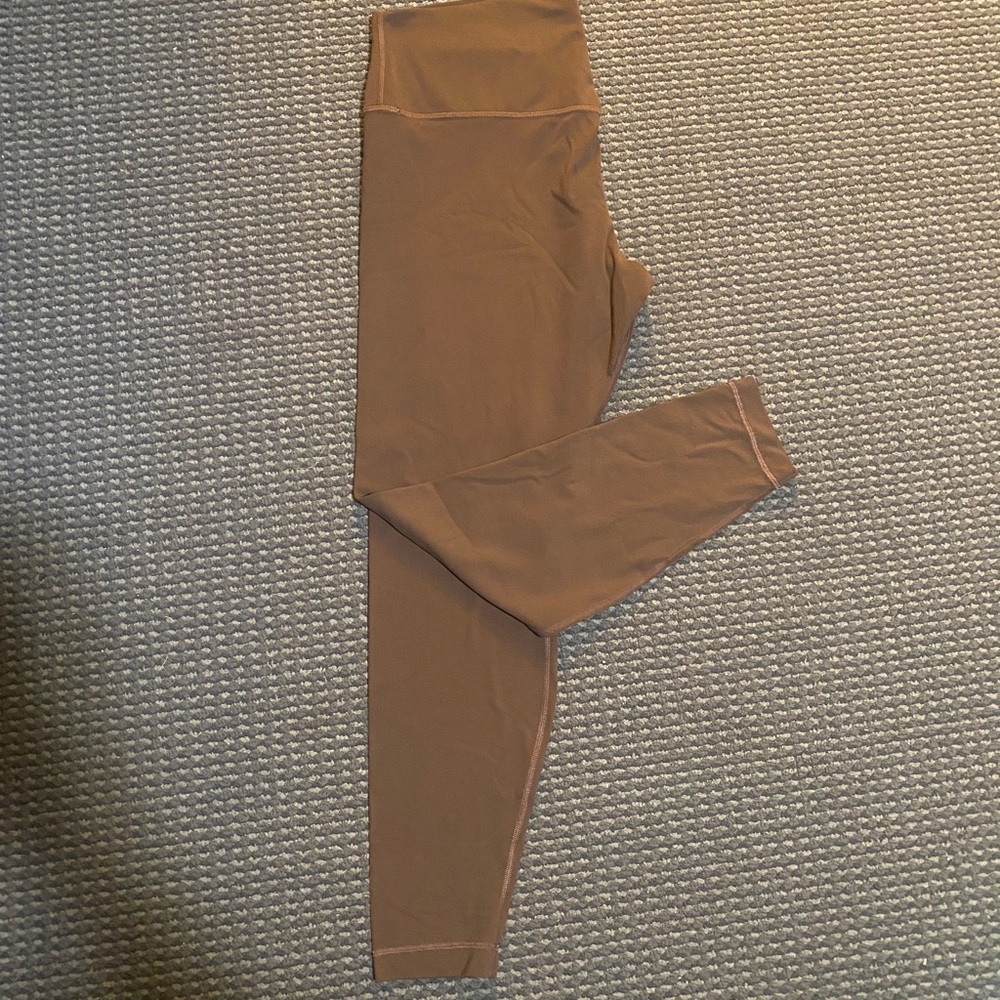 Brown Lululemon Align high rise 28”